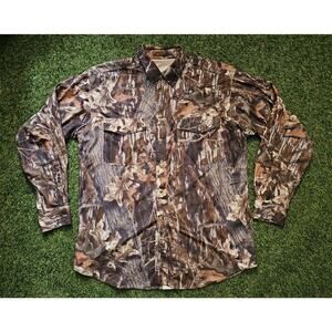 Browning Super Naturals Mens Vented Camo Shirt Large - Runs Big